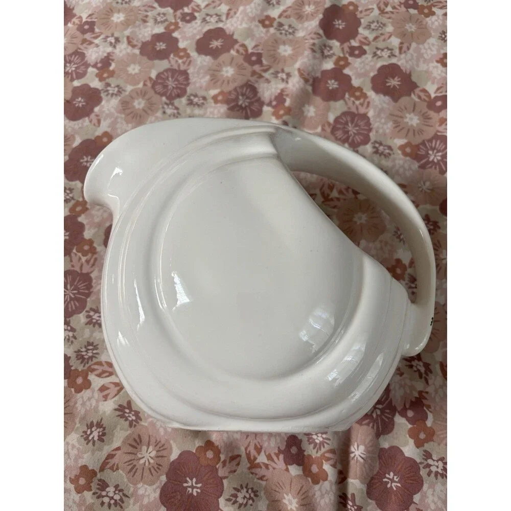 Vintage Fiesta Homer Laughlin Ivory Disk Water Pitcher Unmarked Art Deco